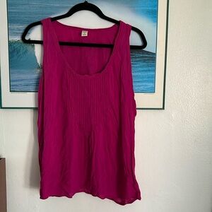 Tank (rayon) bright fuchsia size large
